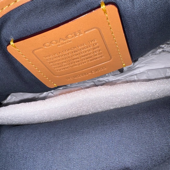 Coach Signature Mini Riya Denim Backpack - Picture 8 of 9